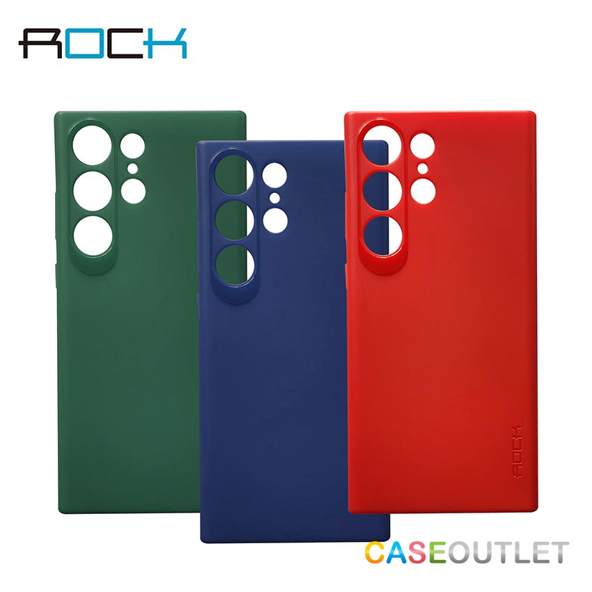 เคส Samsung S23 Ultra TPU นิ่ม Rock ใส่บาง เบา ไม่เป็นรอยนิ้ว กันเลนส์กล้อง