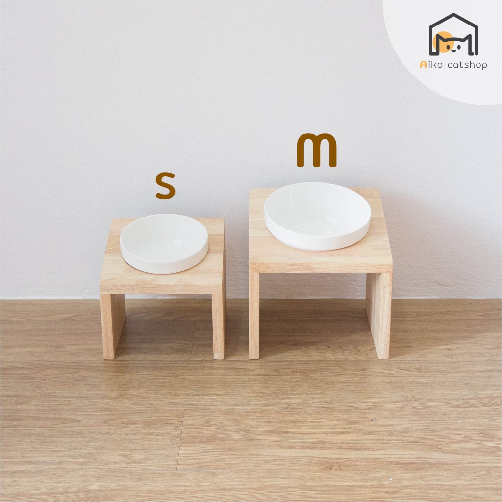 ชุดชามอาหาร 1 หลุม (Size M) ชามอาหารแมว ชามอาหารสุนัข