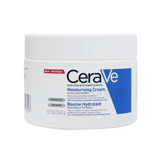 แท้100% พร้อมส่ง Cerave Moisturising Cream เซราวี มอยซ์เจอร์ไรซิ่ง ครีมบำรุงผิวหน้าและผิวกาย สำหรับผิวแห้ง340g