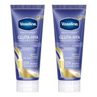 VASELINE วาสลีน เฮลธี้ ไบรท์ กลูต้า-ไฮยา เซรั่ม เบิสท์ โลชั่น โอเวอร์ไนท์ เรเดียนซ์ รีแพร์ 300 มล. แพ็คคู่