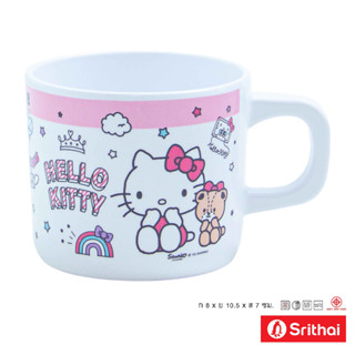 Srithai Melamine ถ้วยหู เมลามีน ลาย Kitty dream C 634-3 ขนาด 3 นิ้ว