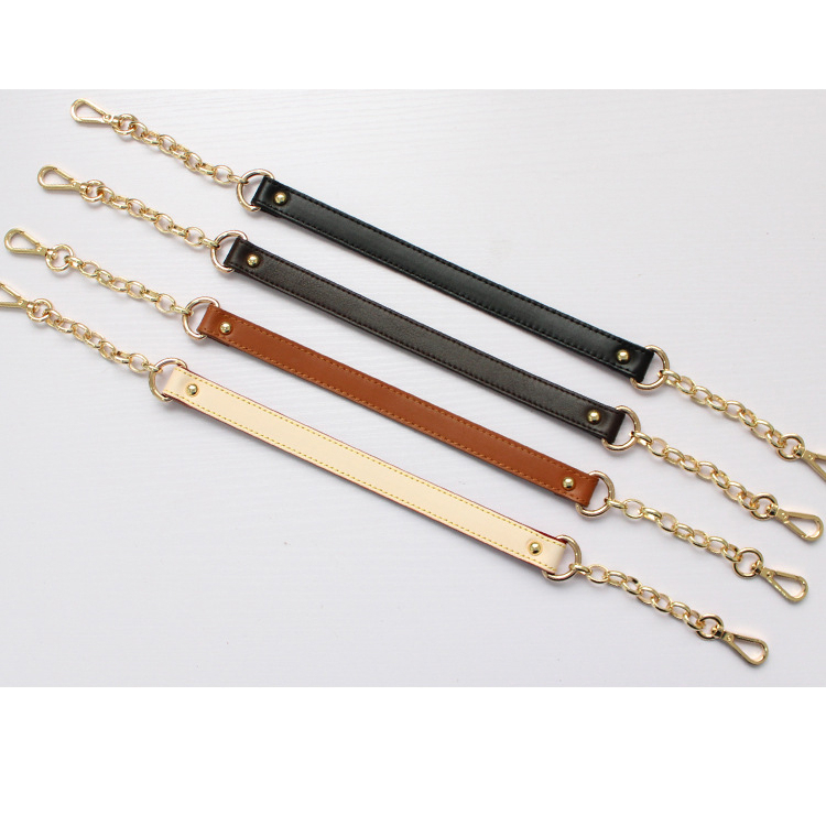 สายสะพายหนังแท้ + โซ่ ความยาวตลอดเส้น 52 cm.หน้ากว้างหนัง 1.7 cm.(ไม่มีห่วง D) ราคาเส้นละ