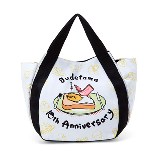 [ส่งตรงจากญี่ปุ่น] กระเป๋าใส่กล่องอาหารกลางวัน พิมพ์ลาย Sanrio Gudetama สีขาว