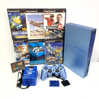 🎮 PS2 Limited Edition Aqua Blue 🌊 95% SCPH-39000 🕹 ORIGINAL JAPAN 🇯🇵 220v.