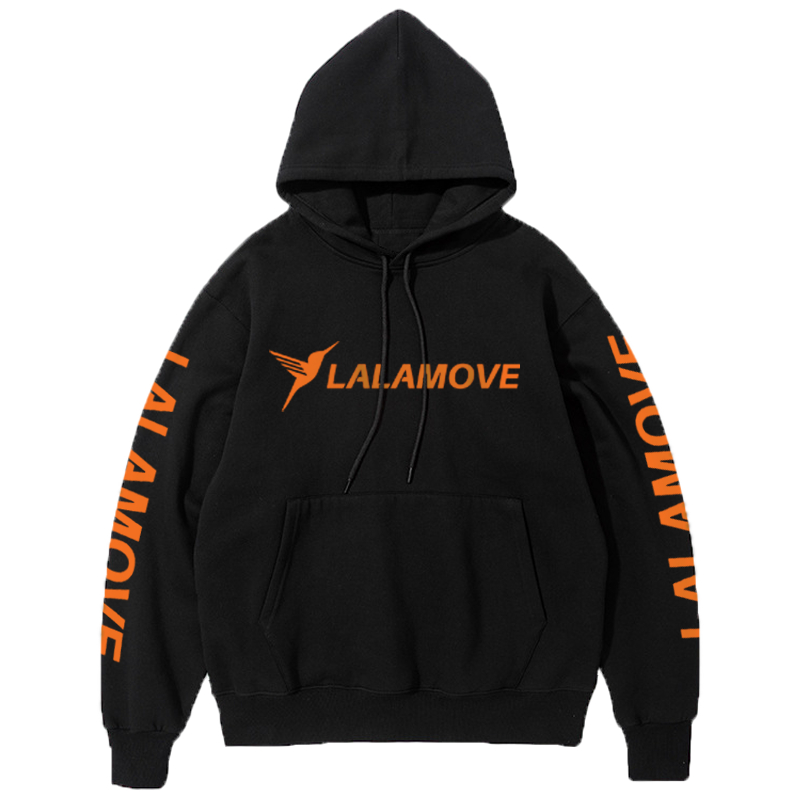 >ส่งไปรษณีย์EMS< พร้อมส่ง! เสื้อฮูดผ้าใส่สบาย ลาลามูฟLALAMOVE เลือกแบบได้