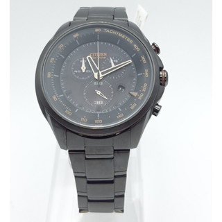 นาฬิกา CITIZEN MENS AT2187-51E ECO DRIVE BLACK DIAL CHRONOGRAPH (มือสอง)