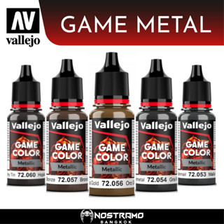 VALLEJO : METALIC GAME COLOR สีอะคริลิค Acrylic paint Metalic 17ml.