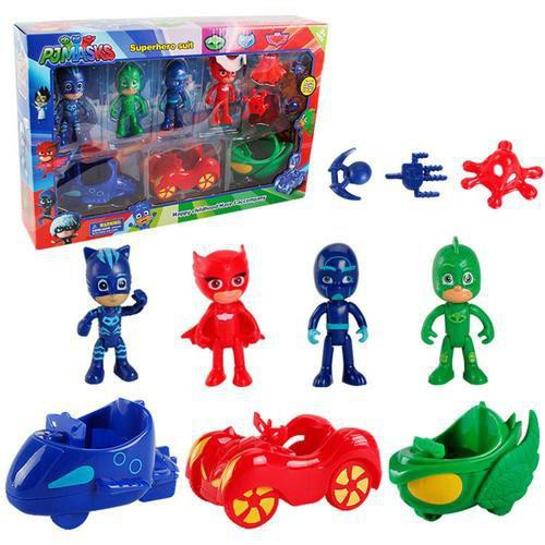 โมเดลฟิกเกอร์ Pj Masks Car Catboy Owlette Gekko น่ารัก ขนาด 4.5 ซม. ของเล่นสําหรับเด็ก