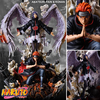 ฟิกเกอร์ CW Studios Naruto Shippuden นินจาจอมคาถา โอ้โฮเฮะ นารูโตะ ชิปปุเดง Akatsuki Pain &amp; Konan นางาโตะ และ โคนัน