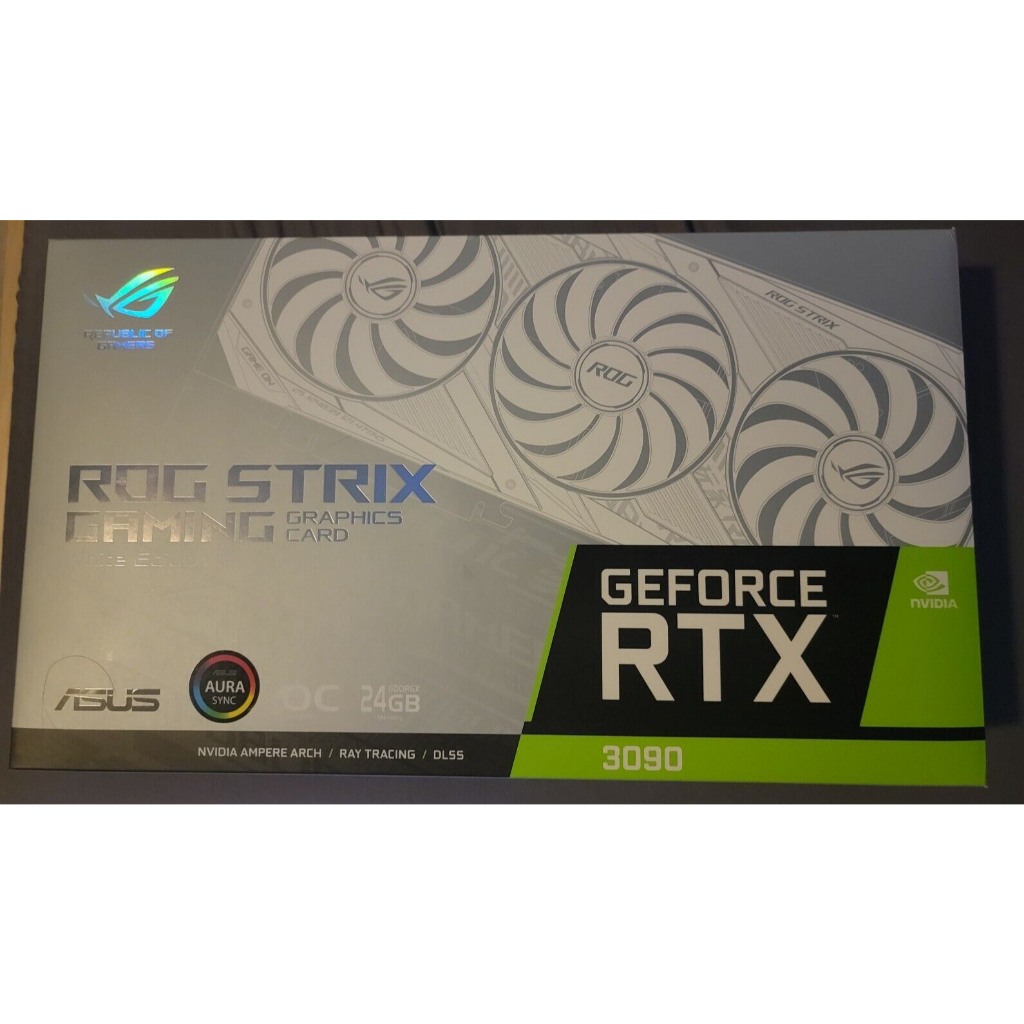 ASUS ROG STRIX GeForce RTX 3090 White OC Edition GDDR6X GRAPHICS CARD