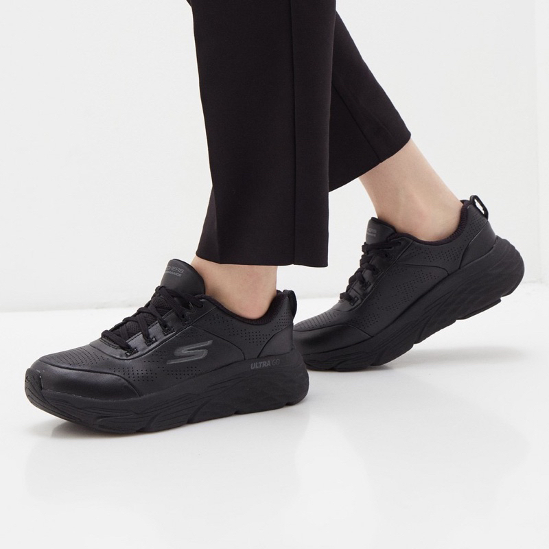 ร้องเท้า  SKECHERS (สีดำ) รองเท้าหนังนิ่ม