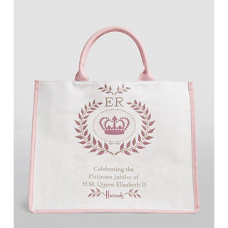 Harrods รุ่น Large Queens Platinum Jubilee Shopper Bag สีPink***พร้อมส่ง