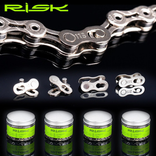 RISKจักรยานQuick Link Connectorชุดล็อคจักรยานMTB road CHAIN QUICK RELEASE BUCKLEสำหรับ 6/7/8 S /9/10/11/12 ความเร็ว