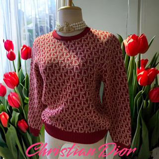 สินค้ามือสองแบรนด์เนมแท้Vintage dior sweater monogram