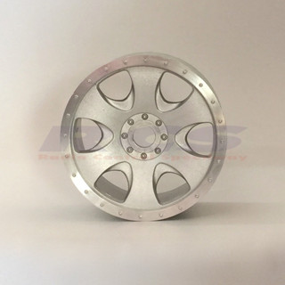 HPI 3193 WARLOCK WHEELS MATT CHROME (83x56mm/2pcs) ล้อดุม 17มม. สำหรับรถ HPI SAVAGE  ห่อ 2ชิ้น