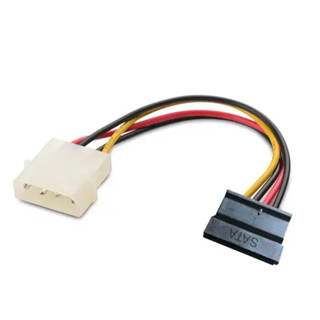 สาย MOLEX 4 PIN TO SATA  15 PIN สาย sata สายต่อ HDD ฮาร์ดดิส Harddisk