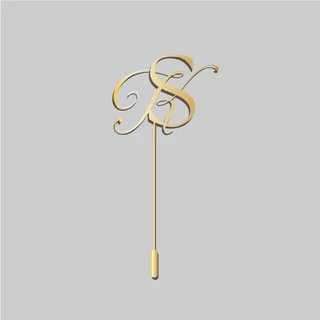 Lapel pin suit custom order เข็มพินสูท เข็มกลัดเจ้าบ่าว สั่งทำ พิน2อักษร พร้อมออกแบบฟรี