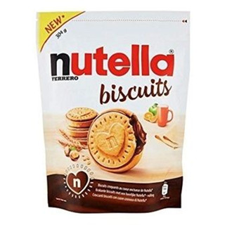 นูเทลล่าบิสกิต nutella biscuits บิสกิตสอดไส้แยมนูเทล่า แบบห่อ แบบกระป๋อง