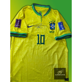 เสื้อเหย้าทีมชาติ Brazil World Cup 2022 พร้อมลายเซ็น Neymar Jr.