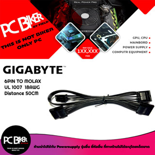 [สายพาวเวอร์ซัพพลาย] Gigabyte 6PIN TO Molax