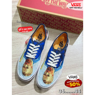 รองเท้าผ้าใบVans Vincent Van Gogh x Authentic Self Portrait (36-44) รองเท้าแบบสวม+ผูกเชือก สำหรับผช-ผญB20A012