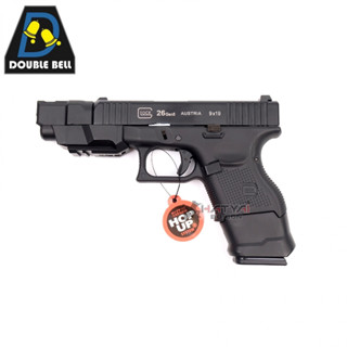 Bell 724A Glock26 Gen5 ADVANCE Black GBB  แถมอุปกรณ์พร้อมเล่นครบชุด