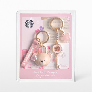 พร้อมส่ง🌸Starbucks Bearista Key Chain Set 2EA เซตพวงกุญแจสตาร์บัคส์ A11140378