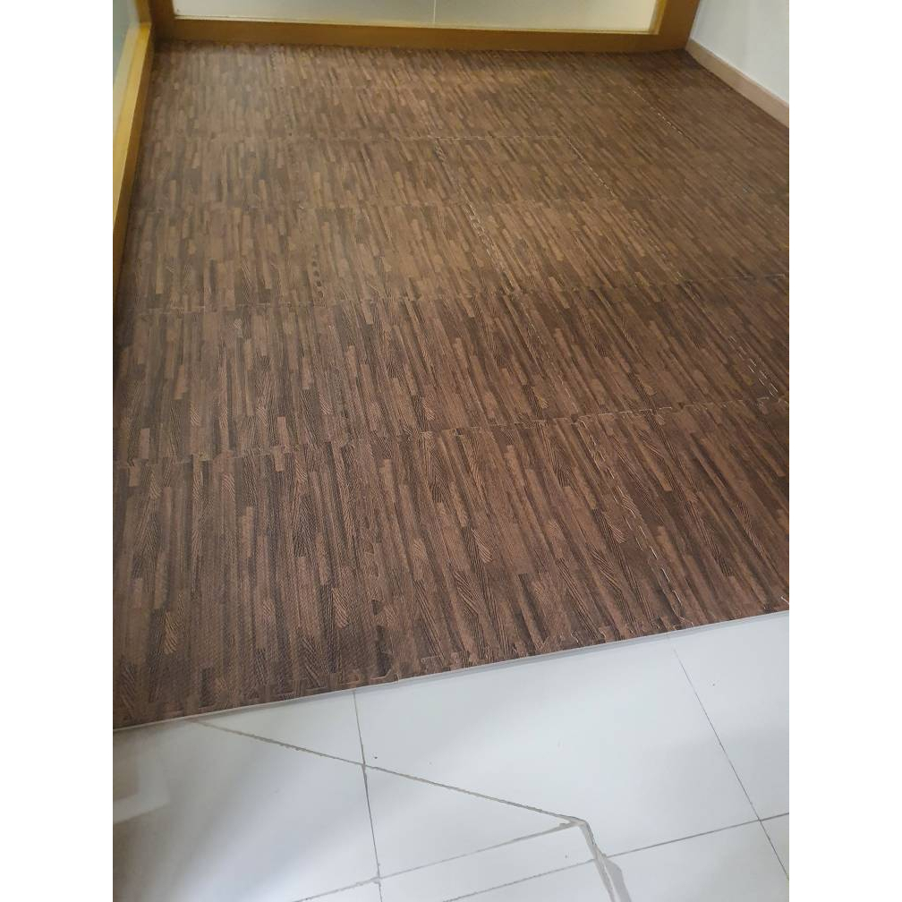 🔥ถูกสุด มีขอบปิดให้🔥แผ่นรองคลาน 60*60CM หนาพิเศษ2CM EVA💯% แผ่นโฟมรองคลานกันกระแทก แผ่นจิ๊กซอว์ปูพื้น กันลื่น กันกระแทก รูปที่ 3