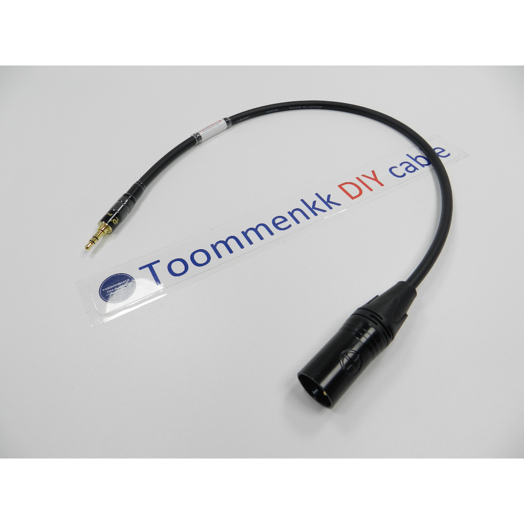 สายสัญญาณเสียงรุ่นกลาง Canare L-4E6S  Mini3.5 TRS Palic to XLR (Male) (เข้าสายแบบ Balance 1/4 to XLR