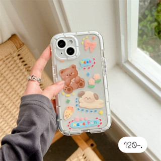 เคสเรืองแสง เคสใส เคสใสลายการ์ตูน 🐻เรืองแสงหมีyeah