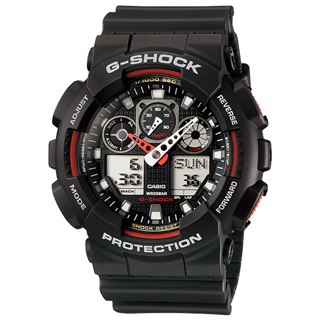 [ของแท้] Casio G-Shock นาฬิกาข้อมือ รุ่น GA-100-1A4DR  ของแท้ รับประกันศูนย์ CMG 1 ปี