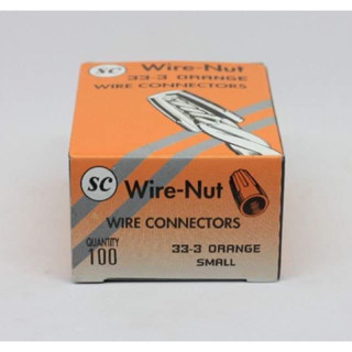 Wire-Nut  วายนัทจับสาย  33-3 (สีส้ม)(สีเหลือง)(สีแดง)