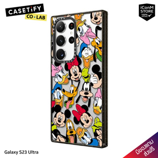 [พร้อมส่ง] CASETiFY - Mickey &amp; Friends Medley (Clear-Black) - Galaxy S23 Ultra [สินค้าแท้100% ผ่อน0% ส่งฟรี มีของแถม]