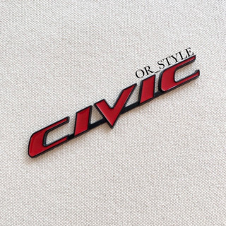 โลโก้ CIVIC FD งานโลหะ ขนาด 15.5x2.5cm