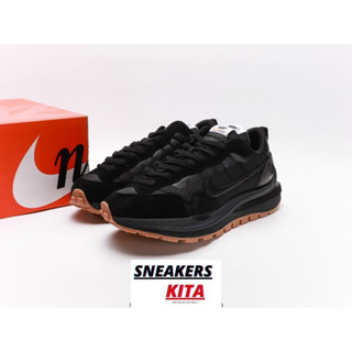 ของแท้ 100% Nike Sacai Vaporwaffle Black Gum