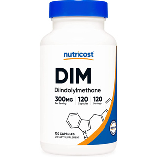 ดิม 300 มก. DIM (Diindolylmethane) Plus BioPerine 300mg, 120Capsules
