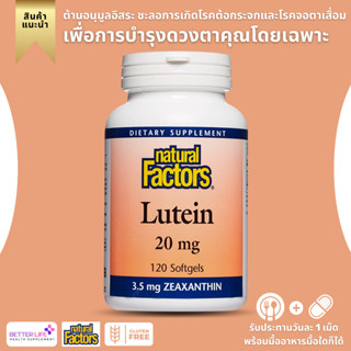 Natural Factors, Lutein, 20 mg, 120 Softgels (No.239)