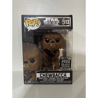 Funko Pop Chewbacca Star Wars Galactic Convention 2022 Exclusive 513 Damage Box