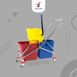 Mop bucket  ถังบีบน้ำไม้ถูพื้น 50 ลิตร แบบสองถัง รุ่น B-043