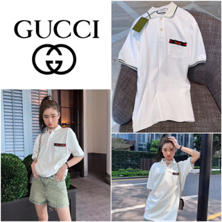 เสื้อแขนสั้นคอปก GUCCI ปัก HORSEBIT