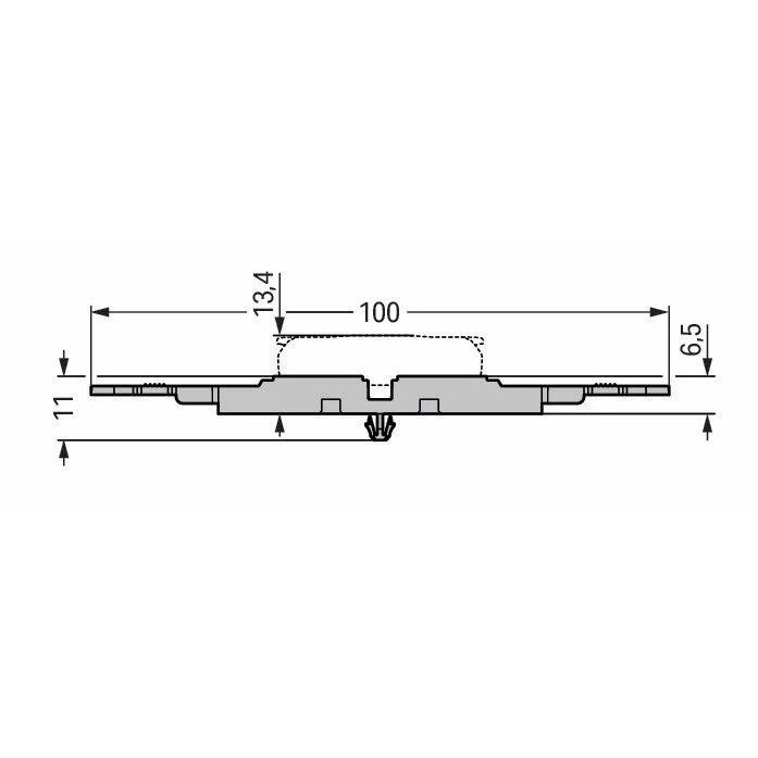 WAGO Mounting carrier; 3-way; for inline splicing with strain relief [221-2513 / 1ชิ้น] ราคา ถูกที่สุด ดีลบีเคเค แกลเลอรีภาพที่ 3