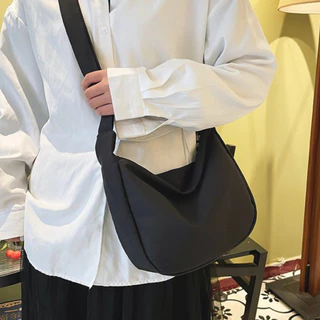 (มีส่งด่วน) ifashionbag(IF1833) กระเป๋าสะพายข้างผ้าไนล่อนสีพื้นลายเส้น สไตล์เกาหลี(ไม่มีที่ห้อยแถม)