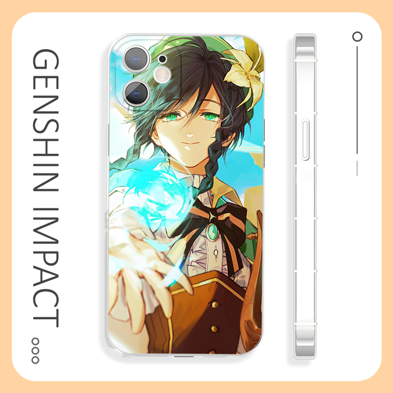 Genshin Impact anime Collei เคสไอโฟน 11 12 13 14 pro max เคส iPhone 7 8 Se2020 7plus case iPhone X XSMax Xr phone shell