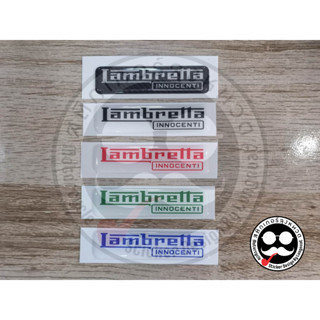 สติ๊กเกอร์เรซิ่นนูน สติกเกอร์ "Sticker" ติดรถแลมเบรตต้า lambretta กันน้ำ