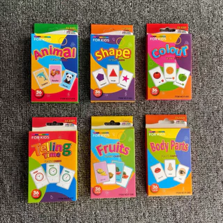 แฟลชการ์ด Flash card พิมพ์หน้า+หลัง บัตรคำศัพท์ ของเล่นเด็ก CJ22