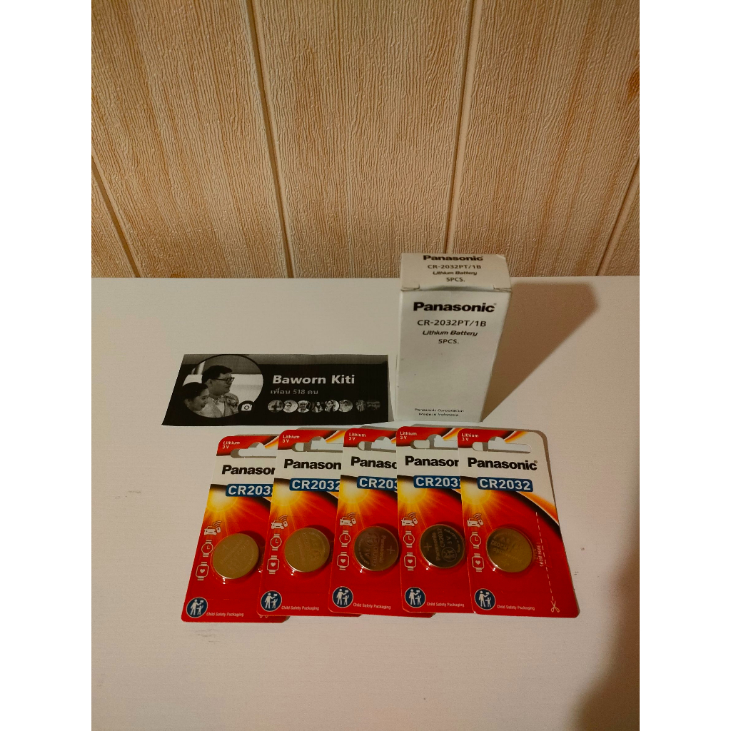 ถ่านกระดุม Panasonic CR 2032 แท้