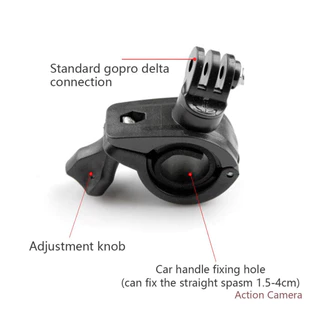 ขาจับ ขาตั้ง ขายึดกล้อง insta360, gopro, DJI Action Camera ติดแฮนด์มอเตอร์ไซค์ จักรยาน