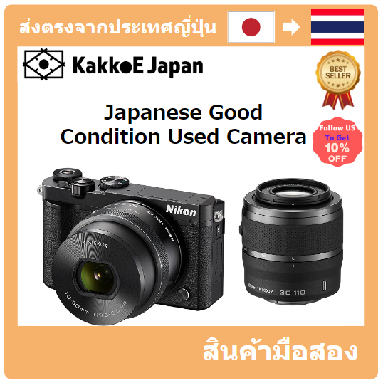 【ญี่ปุ่น กล้องมือสอง】[Japanese Used Camera]Nikon Mireless SLR NIKON1 J5 Double Zoom Kit Black J5WZBK