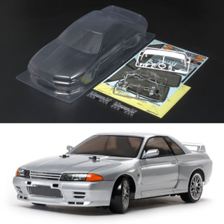 TAMIYA 51365 บอดี้ NISSAN SKYLINE GT-R (R32) ยังไม่ได้ตัดเจาะและทำสี (มีโคมสำหรับใส่หลอด LED ให้มาด้วย)