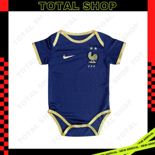 ชุดบอลเด็กทารก 2022/23 ชุดบอลเด็กเล็ก ชุดบอลเด็กแรกเกิดฝรั่งเศส France Babysuit